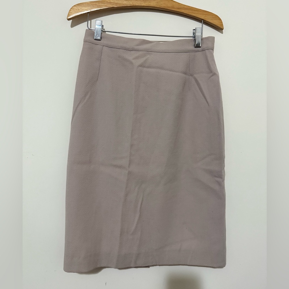 Vintage taupe Pencil Skirt